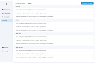 Talent Intelligence skill capability configuration